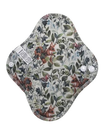 Denní vložka (PUL) - Veverky, šedý velur (kojenecký plyš)