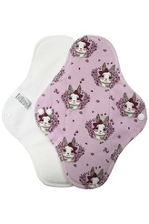 Noční vložka (Bavlněné froté s PUL) - Králičí holčička (bavlněný úplet)