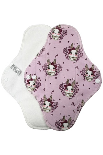 Noční vložka (Bavlněné froté s PUL) - Králičí holčička (bavlněný úplet)