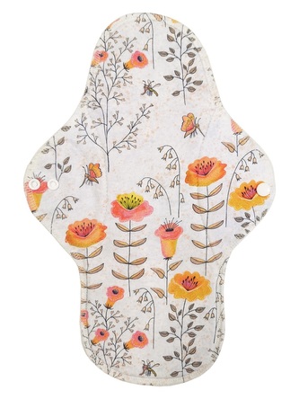 BIO XL vložka (Bavlněné froté s PUL) - Včelí louka (biobavlněný úplet s GOTS)