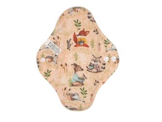 Denní vložka (PUL) - Špagety, šedý velur (kojenecký plyš)