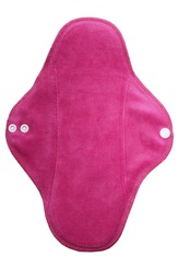 Noční vložka (Bavlněné froté s PUL) - Růžový velur (kojenecký plyš)