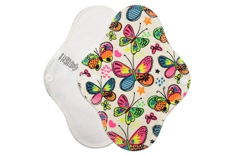 Slipová vložka (Bavlněné froté s PUL) - Motýlci (bavlněný úplet)