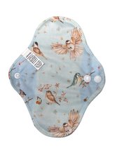 BIO Slipová vložka (PUL) - Ptáčci u jeřabin & přírodní bambusovo-biobavlněné froté