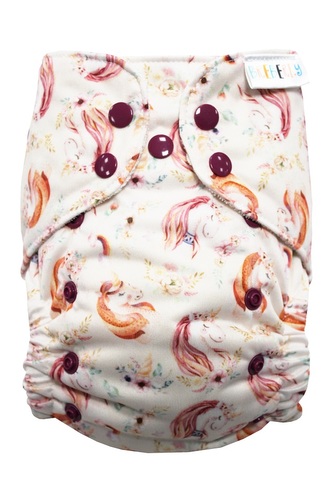 BIO Bambusová kapsová plenka (M) - Zasněný jednorožec PAT