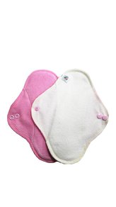 Denní vložka (Bavlněné froté s PUL) - Sv. růžový velur (kojenecký plyš)