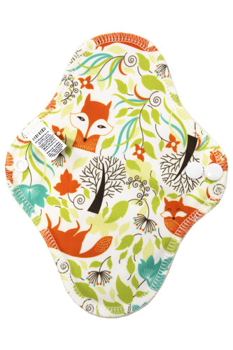 BIO Slipová vložka (PUL) - Lišky & přírodní bambusovo-biobavlněné froté