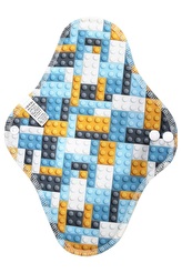 Noční vložka (PUL) - Lego, tmavě šedý velur (kojenecký plyš)