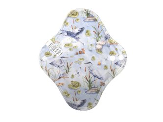 Denní vložka (PUL) - Volavka, šedý velur (kojenecký plyš)