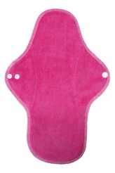 XL vložka (Bavlněné froté s PUL) - Růžový velur (kojenecký plyš)