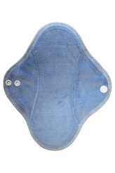 Denní vložka (Bavlněné froté s PUL) - Modrý velur (kojenecký plyš)