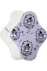 Noční vložka (Bavlněné froté s PUL) - Kouzelná víla (bavlněný úplet)