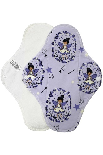 Noční vložka (Bavlněné froté s PUL) - Kouzelná víla (bavlněný úplet)