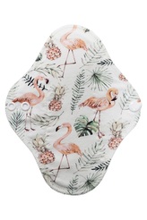 Slipová vložka (Bavlněné froté s PUL) - Plameňák u ananasu (bavlněný úplet)