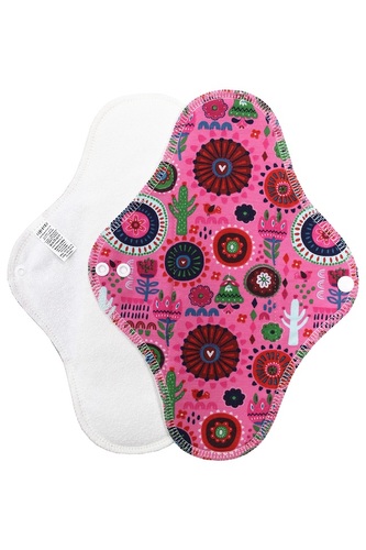 Noční vložka (Bavlněné froté s PUL) - Rozkvetlé Mexiko (bavlněný úplet)