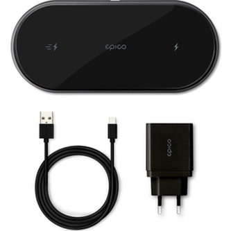 Nabíječka bezdrátová EPICO UltraSlim Dual Wireless 15W