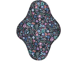 Noční vložka (Bambusové froté s PUL) - Sen o pomněnce (bavlněný úplet)