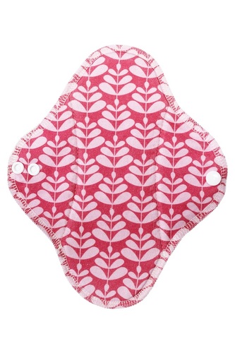 BIO Denní vložka (Bavlněné froté s PUL) - Růžová Charlotta (biobavlněný úplet s GOTS)