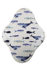 Slipová vložka (Bavlněné froté s PUL) - Kytovci (bavlněný úplet)