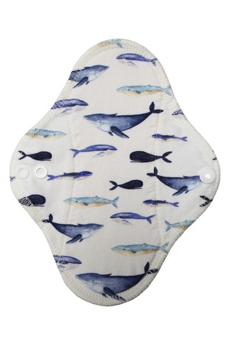 Slipová vložka (Bavlněné froté s PUL) - Kytovci (bavlněný úplet)