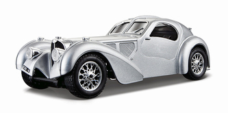 1:24 BUGATTI ATLANTICKÉ STRIEBRO