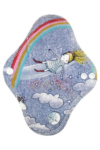 BIO Slipová vložka (Bavlněné froté s PUL) - Na konci duhy (biobavlněný úplet s GOTS)