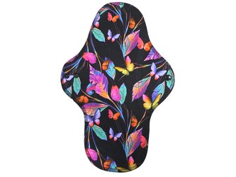 XL vložka (Bambusové froté s PUL) - Duhoví motýlci (bavlněný úplet)