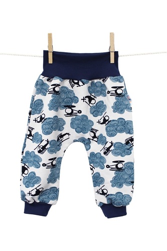 Turecké kalhoty - Vrtulníky__Velikost tepláčků EUR:68/74