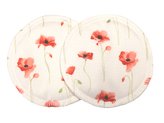 BIO Vložky do podprsenky - Mák ohníček (PUL)