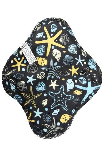 Denní vložka (PUL) - Oceán, černý velur (kojenecký plyš)