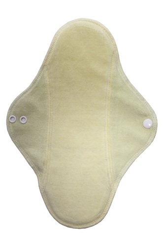 Noční vložka (Bavlněné froté s PUL) - Modrá, sv. žlutý velur (kojenecký plyš)