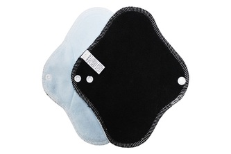 Denní vložka (Fleece) - Černá, sv. modrý velur (kojenecký plyš) (kojenecký plyš)