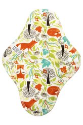 Noční vložka (PUL) - Lišky, sv. žlutý velur (kojenecký plyš)