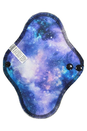 Slipová vložka (PUL) - Galaxie, černý velur (kojenecký plyš)