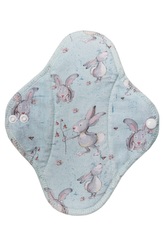 BIO Denní vložka (Bavlněné froté s PUL) - Králíček na paloučku (biobavlněný úplet s GOTS)