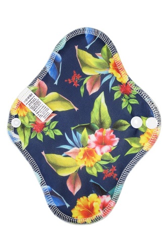 BIO Slipová vložka (PUL) - Ibišek & přírodní bambusovo-biobavlněné froté