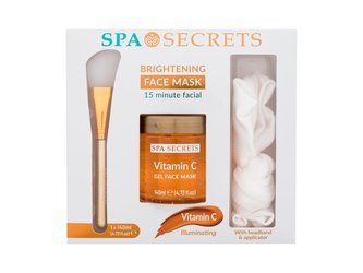 Xpel Spa Secrets pleťová maska Spa Secrets Vitamin C 140 ml + aplikátor + čelenka