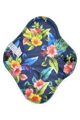 Denní vložka (PUL) - Ibišek, tmavě fialový velur (kojenecký plyš)