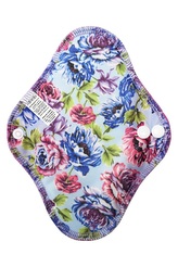 BIO Slipová vložka (PUL) - Pivoňky & přírodní bambusovo-biobavlněné froté