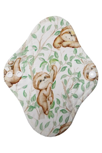 Slipová vložka (Bavlněné froté s PUL) - Lenochodí siesta (bavlněný úplet)