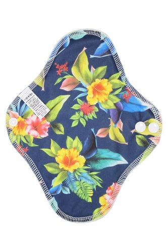 BIO Denní vložka (PUL) - Ibišek & přírodní bambusovo-biobavlněné froté