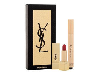 Yves Saint Laurent Touche Éclat rozjasňovač Touche Eclat Radiant Touch 2,5 ml + rtěnka Rouge Pur Couture 1,3 g N1