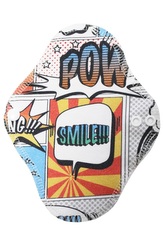 BIO Intimní vložka s GOTS (Biobavlněný úplet) - Komiks