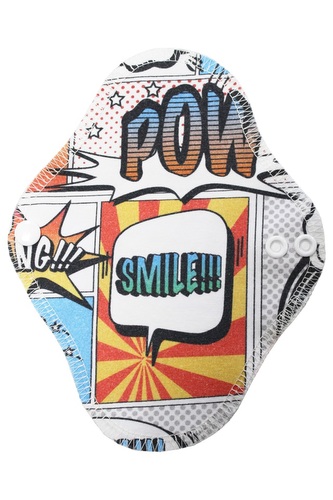 BIO Intimní vložka s GOTS (Biobavlněný úplet) - Komiks