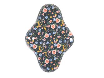 BIO Noční vložka (Bavlněné froté s PUL) - Pole květin (biobavlněný úplet s GOTS)