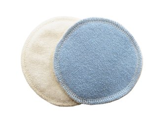 BIO Vložky do podprsenky - Bavlněné froté s PUL, Modré__Počet ks:1