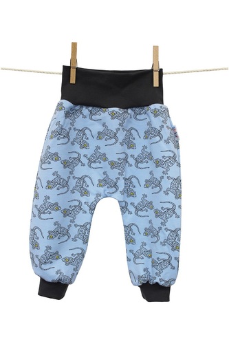 Turecké kalhoty - Ještěrky__Velikost tepláčků EUR:68/74