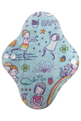 BIO Slipová vložka (Bavlněné froté s PUL) - Štěstí (biobavlněný úplet s GOTS)