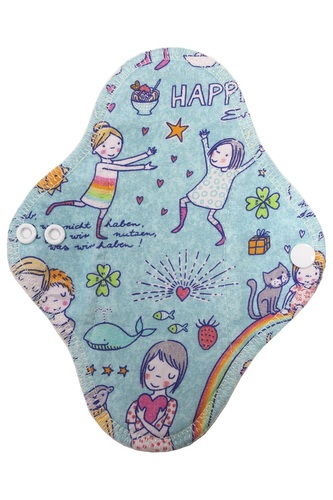 BIO Slipová vložka (Bavlněné froté s PUL) - Štěstí (biobavlněný úplet s GOTS)