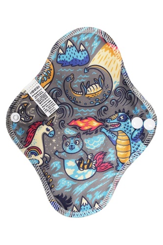 BIO Slipová vložka (PUL) - Fantazie & přírodní bambusovo-biobavlněné froté